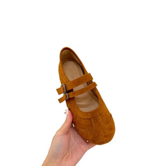 LBSFY -New Fashion Women's Flats Soft Leather Eelgant Dress Shoes Spring Brand Round Toe Shallow Slip on Ladies Casual Ballet Shoes