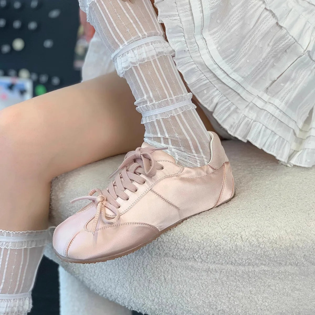 LBSFY  -  Spring Casual Sneakers Women Flats Sport Shoes Designer 2024 New Walking Running Loafers Brand Lace-up Travel Mujer Zapatillas