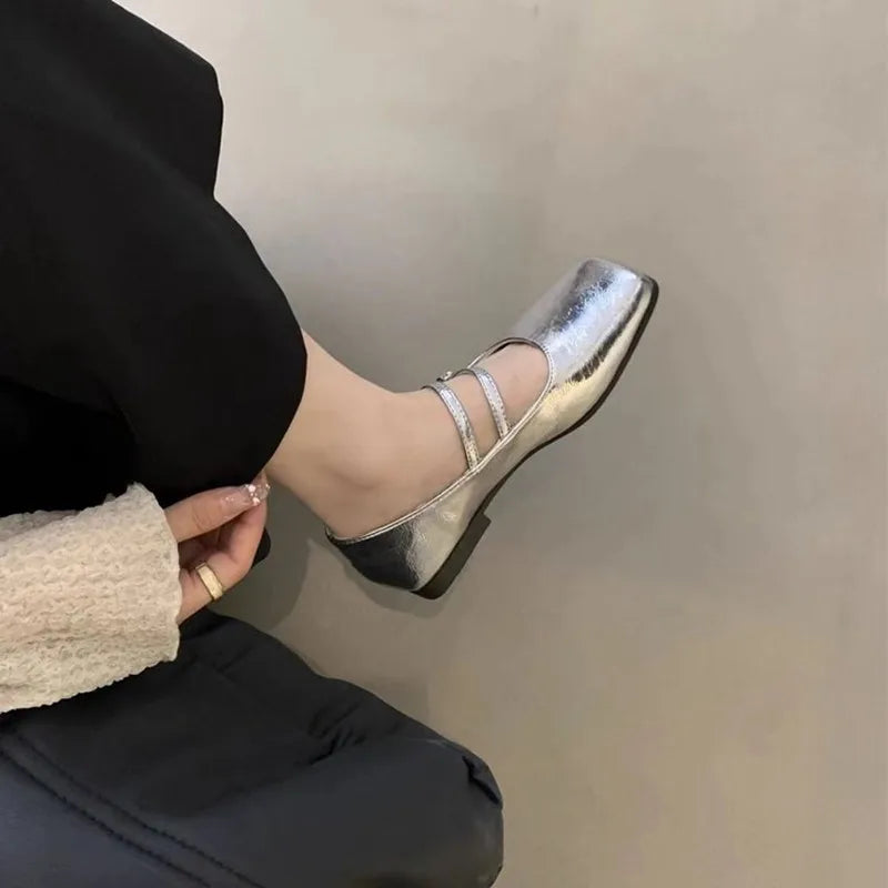 LBSFY  -Fashion Solid Color Simple Elegant Casual Flat Wear-resistant Comfortable Fashionable Women's Shoes Chaussure Femme