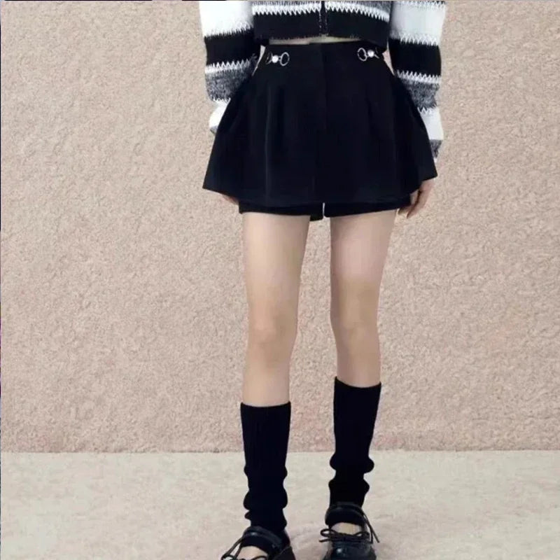 Lbsfy Japanese Leg Warmers Lolita Stepping Sock Cover Y2K Girl Socks Knitted Foot Cover Women Socks Gothic Cuffs Ankle Warmer