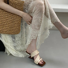 LBSFY  -Summer Designer Wedges Heel Slippers Women Open Toe Casual Party Dress Sandals Shoes Zapatos De Mujer