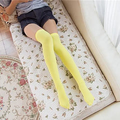 Lbsfy Soild Color Long Socks Women Over Knee Thigh High Over The Knee Stockings Lolita Ladies Girls Warm Knee Socks