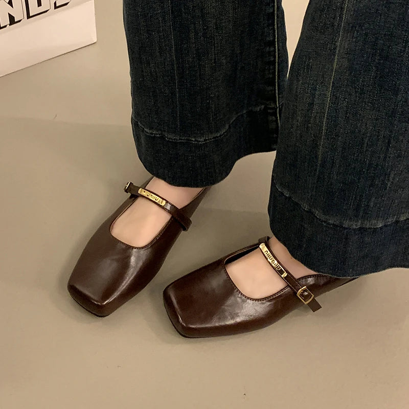 LBSFY -Summers New Style Women Cover Toe Mules Slippers Fashion Shallow Slip on Slide Ladies Women's Elegant Dress Shoes Zapatos Mujer