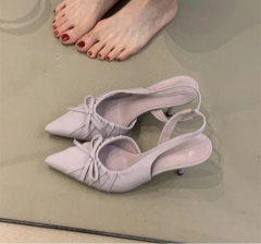 LBSFY - Summer High Heel Women Sandals Fashion Pointed Toe Singbacks Shoes Design Style Banquet Party Dress Sandalias Shoes