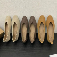 LBSFY -Women Flats New Ballerinas Soft Leather Moccasins Slip On Retro Grandma Shoes Ladies mules Slippers Mujer
