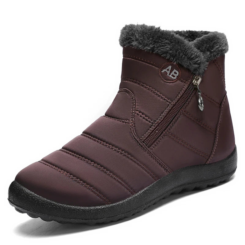 LBSFY -Winter Women Waterproof Snow Boots For Winter Shoes Women Casual Lightweight Ankle Boot Warm Fur Winter Boots Botas Mujer