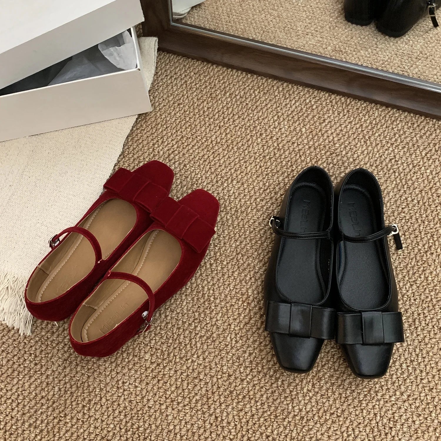 LBSFY  -Spring New Brand Women Flat Shoes Fashion Round Toe Sahllow Slip On Ballerinas Shoes Soft Flat Heel Outdoor Boat Shoes