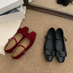 LBSFY  -Spring New Brand Women Flat Shoes Fashion Round Toe Sahllow Slip On Ballerinas Shoes Soft Flat Heel Outdoor Boat Shoes