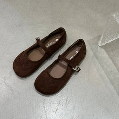 LBSFY -New Style Women's Autumn Women Flat Shoes Fashion Round Toe Ladie Ballerinas Shoes Soft Flat Heel Outdoor Casual Mary Jane Shoes