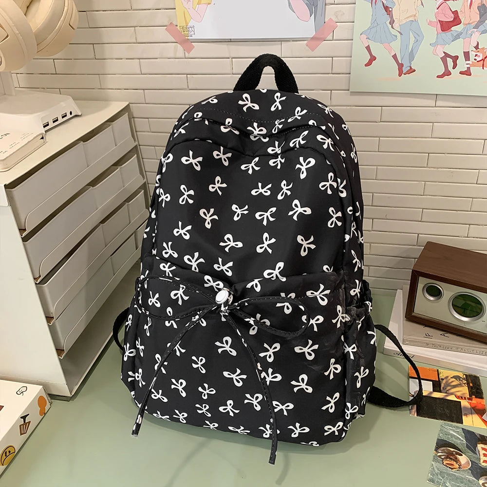 LBSFY -Bow Shaped Backpack, New Spring and Summer Backpack, Fashionable, Casual, Versatile for Commuting, Sports, Travel Backpack