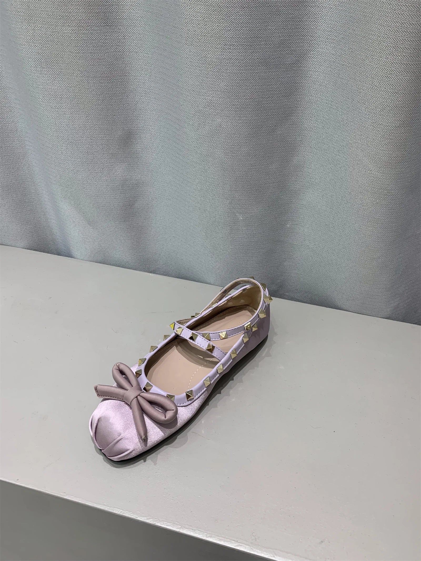 LBSFY  -  Luxury Satin Silk Ballet Shoes Woman Classic Square Toe Bowtie Elastic Band Ballerina Flats Ladies Soft Loafers Mujer