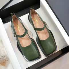 LBSFY  -  Spring and Autumn Women's Pumps Leather Shoes Ladies Casual Shoes Fashion Flat Loafers British Style Office and Banquet Loafers