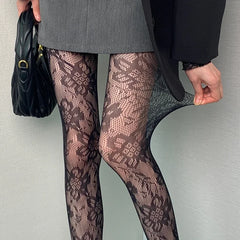 Lbsfy Women Gothic Tights Pantyhose Striped Pattern Stockings Black Nightclub Stockings Pantyhose Fantasy Fancy Tights for Women