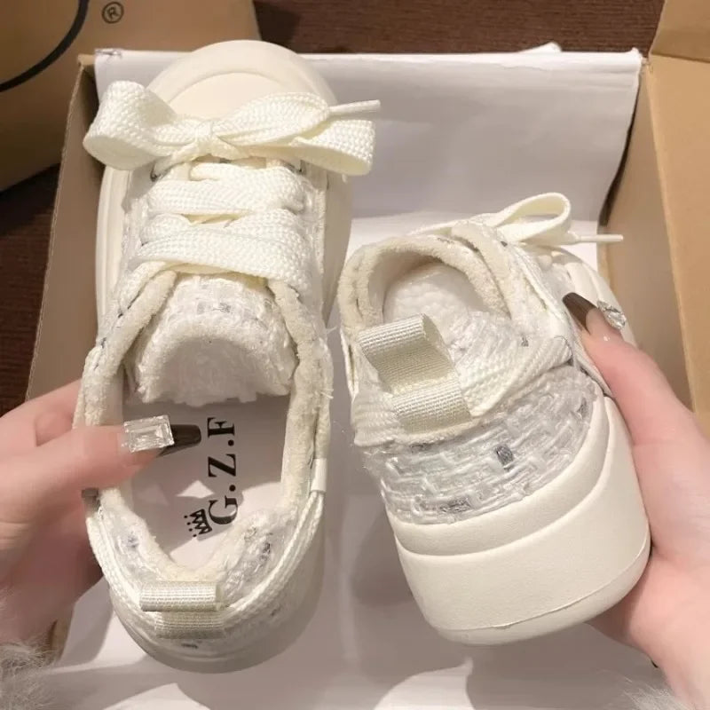 LBSFY  -  Design Platform Shoes for Women Fashion Pink Niche Low-top Skateboard Shoes Casual Versatile Korean Style Female Shoes