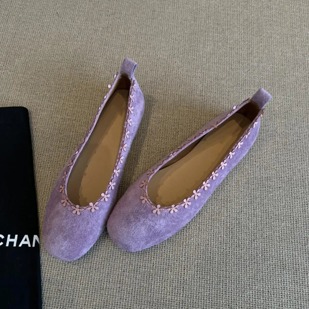 LBSFY -Low Shallow Increased Internal Slippers Soft Shoes Comfort Flat Summer PU Retro Rubber Floral Round Toe Shallow Increased Intern