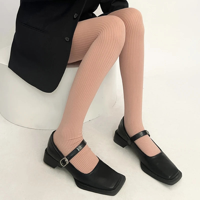 Lbsfy 14 Colors Women Cotton Tights Winter Autumn Anti-hook Thigh High Over The Knee Stockings Girks Fashion Basic Pantyhose Колготки