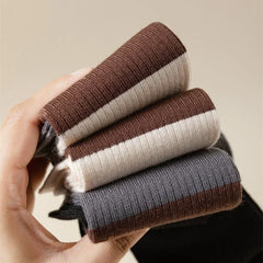 Lbsfy Milk White Women Stockings Long Socks Stockings Winter Women Harajuku Vintage Cotton Knitting Knees Socks Soxs JK Japanese Girls
