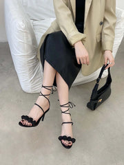 LBSFY  -  2024 New Arrivals Fashion Women Sandals Open Toe Dress Shoes Thin High Heels Ankle Strap Cross Sandals Stiletto Party Pumps 41