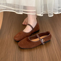 LBSFY  -  New Brand Women Flats Round Toe Shallow Slip On Ladies Casual Ballet Shoes Soft Leather Eelgant Dress Shoes Mujer
