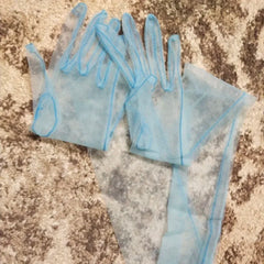 Lbsfy New Gloves for Women Dress 55cm Sheer Mesh Gloves Sexy Thin Elbow Long Gloves Wedding Accessory Anti-UV Cycling Driving Mittens