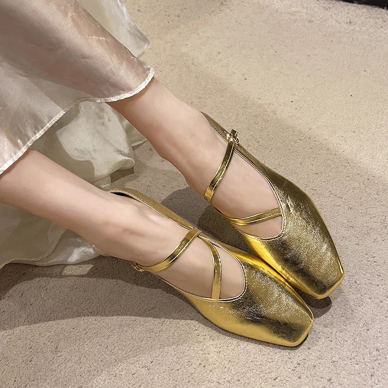 LBSFY -Spring/Summer Elegant Retro Mary Jane Casual Flat Shoes New Fashion Soft Comfortable Ballet Shoes Women Chaussure Femme