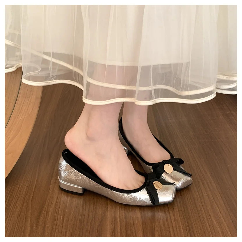 LBSFY  -Slip On Women Flats Shoes Fashion Elegant Butterfly-knot Spring Autumn Ladies Comfort Soft Sole Mary Jane Shoes Ballerina Mujer