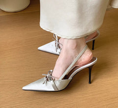 LBSFY  Summer High Heel Women Sandals Fashion Pointed Toe Singbacks Shoes Ladies Elegant Party Dress Sandalias