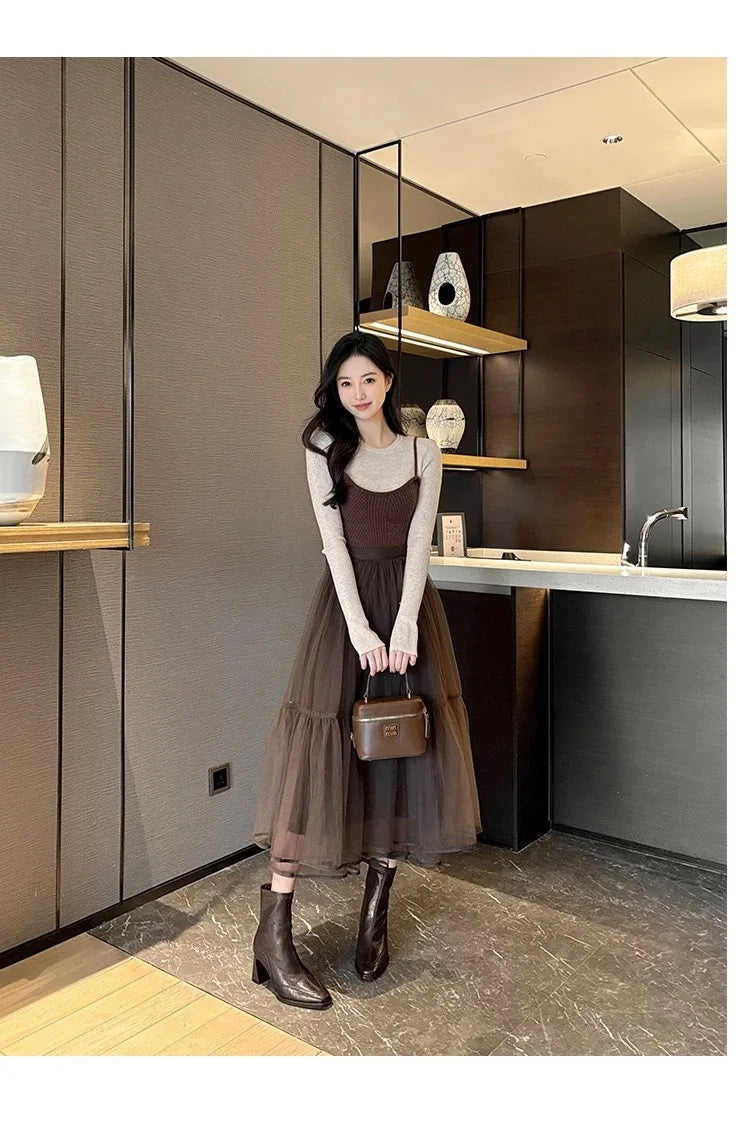 LBSFY -2025 Vintage High Heel Women Ankle Boots Fashion Square Toe Short Booties Autumn Winter Ladies Shoes Botas Mujer