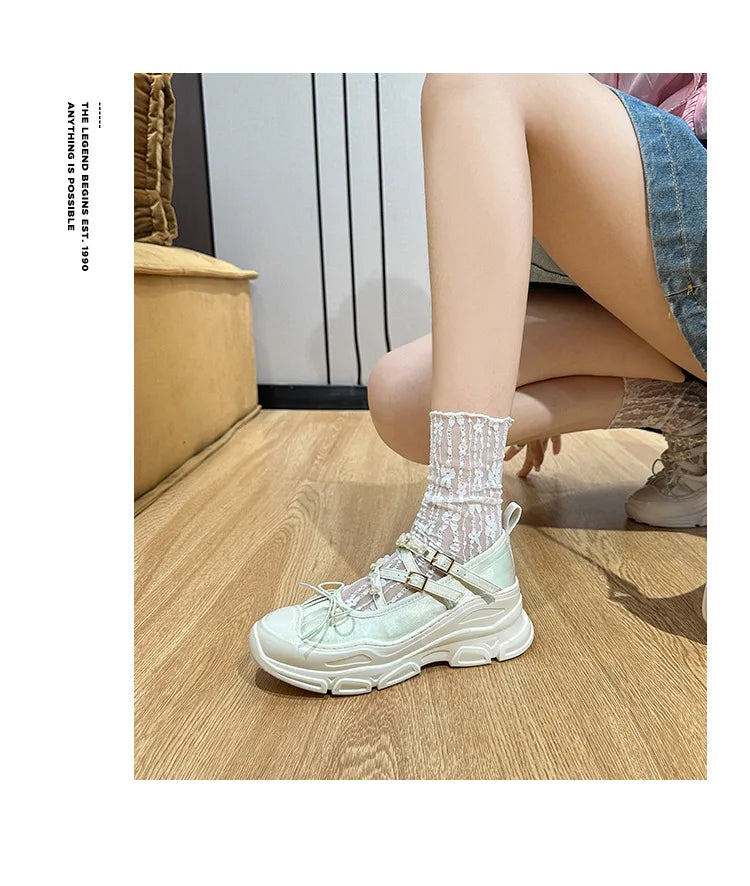 LBSFY -Design Summer New Round Toe Women Flats Fashion Loafers Shallow Mary Jane Shoes Soft Casual Ballet Shoes Slingback Shoes