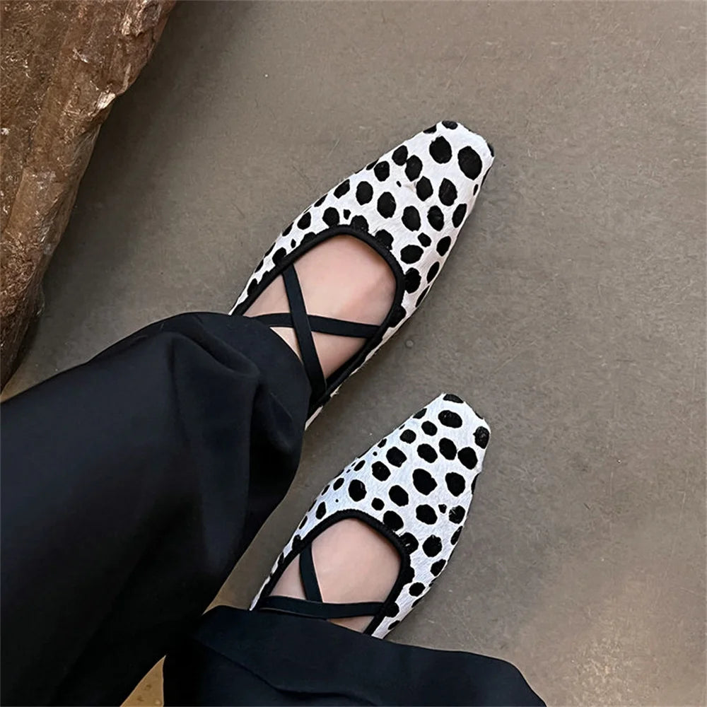 LBSFY  -   Women Sexy Pointed Toe Low Heel Pumps Sexy Horsehair Suede Leather Party Street Fashion Women's Shoes Pumps