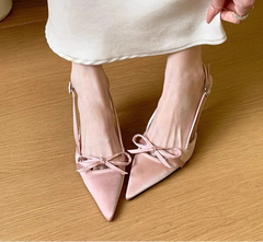 LBSFY  Summer High Heel Women Sandals Fashion Pointed Toe Singbacks Shoes Ladies Elegant Party Dress Sandalias