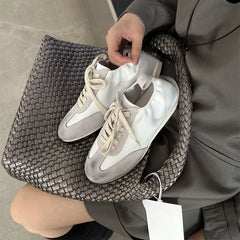 LBSFY  -  Women's ballet sneakers 2025 early spring shoes retro moral training flat bottom shoes  ballet training casual shoes