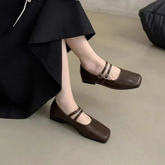LBSFY  -Fashion Solid Color Simple Elegant Casual Flat Wear-resistant Comfortable Fashionable Women's Shoes Chaussure Femme