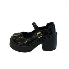 LBSFY -Women Mary Jane Shoes Ladies Concise Outdoor Pumps Spring Autumn Cute Single Shoe Women Dress Leather Lolita Shoes Women Loafers