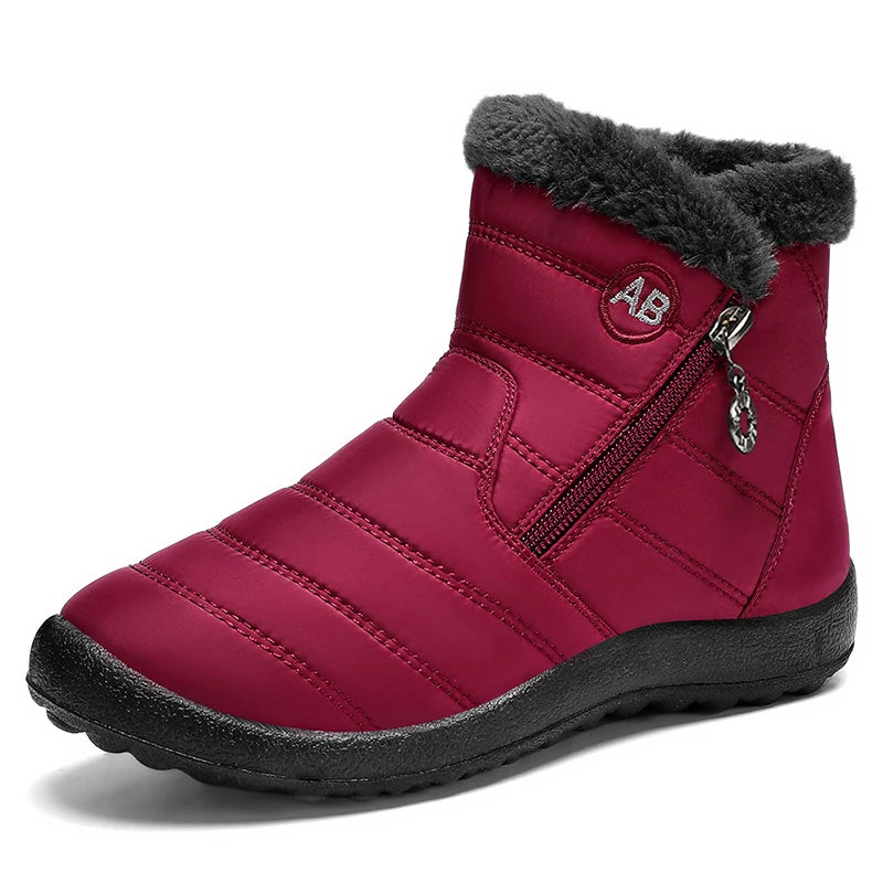 LBSFY -Winter Women Waterproof Snow Boots For Winter Shoes Women Casual Lightweight Ankle Boot Warm Fur Winter Boots Botas Mujer