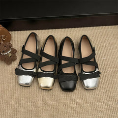 LBSFY -French Style Retro Bow Mary Jane Shoes Women's Outer Wear Spring 2025 New Style Ballet Style Shoes