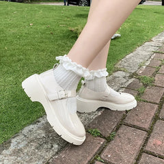 LBSFY  -  New Lolita Shoes Japanese Mary Jane Shoes Women Vintage Girls Students JK Uniform Platform Shoes Cosplay High Heels Plus Size 42