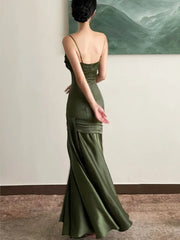 LBSFY -Elegant Chic Sexy Backless French Women's Evening Dresses Sleeveless Strapless Slim Waist Sling Dress Prom Female Clothes New