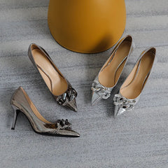 LBSFY  -  Size 31-43 Silver High Heels Women Banquet Shoes Sexy Thin Heel Pumps Shoes For Lady