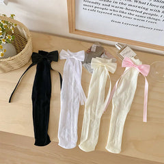 Lbsfy Women's Socks Spring Summer Lolita Socks Thin Calf Sock Sun Tie Sweet Girly Bow Fairy Stockings Bow Stud Sock Lace Sock Fashion