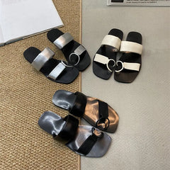 LBSFY -Brand Fashion Women Slippers New In Summer Beach Shoes Female Slides Flip Flops Ladies Flats Slippers Sandals Shoe