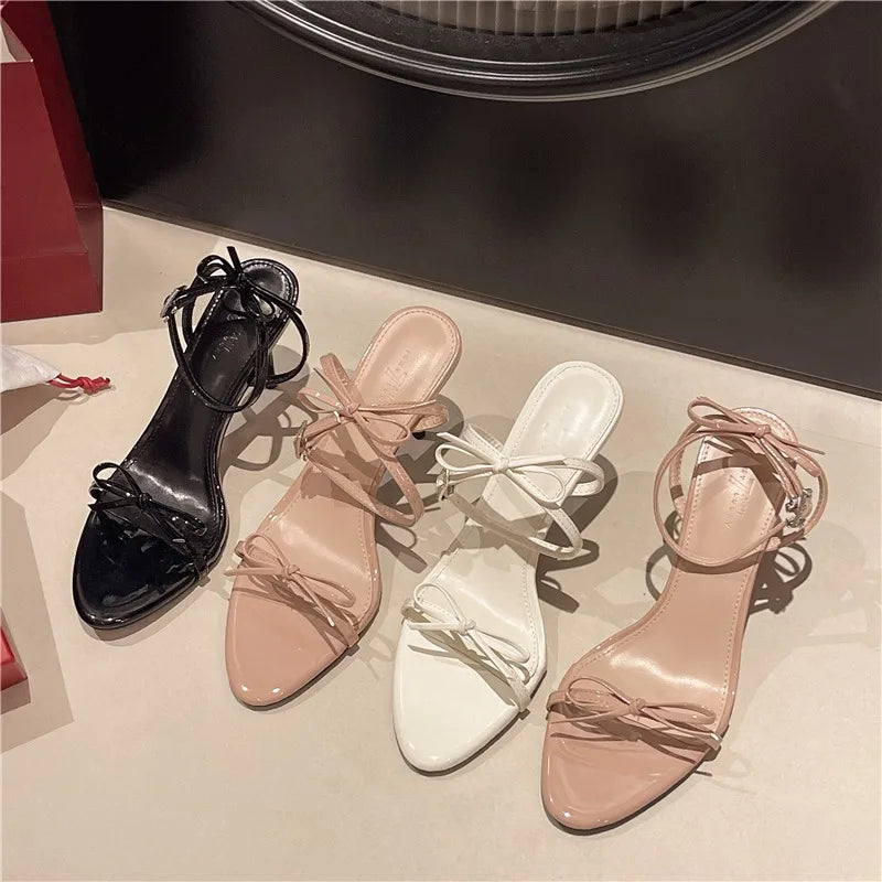 LBSFY -Black Women Party Stripper Shoes Sexy Fetish Stiletto Sandals Summer Fashion  Buckle Strap Gladiator High Heels Sandalias