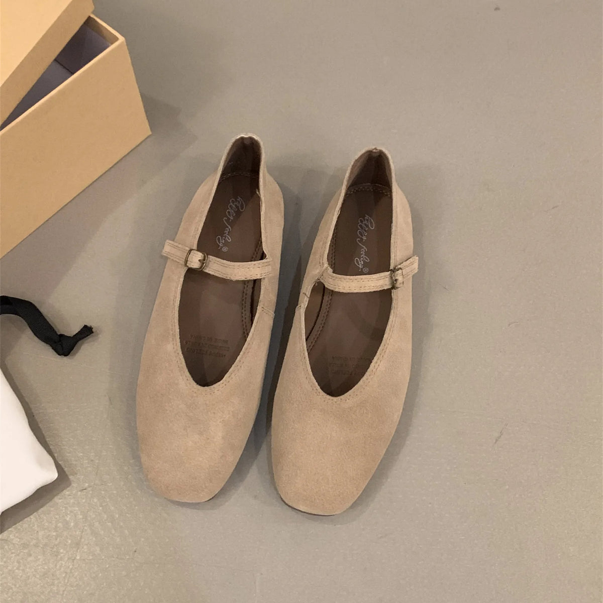 LBSFY  -   2024 Spring New Brand Women Flats Round Toe Shallow Slip On Ladies Casual Ballet Shoes Soft Leather Eelgant Dress Shoes