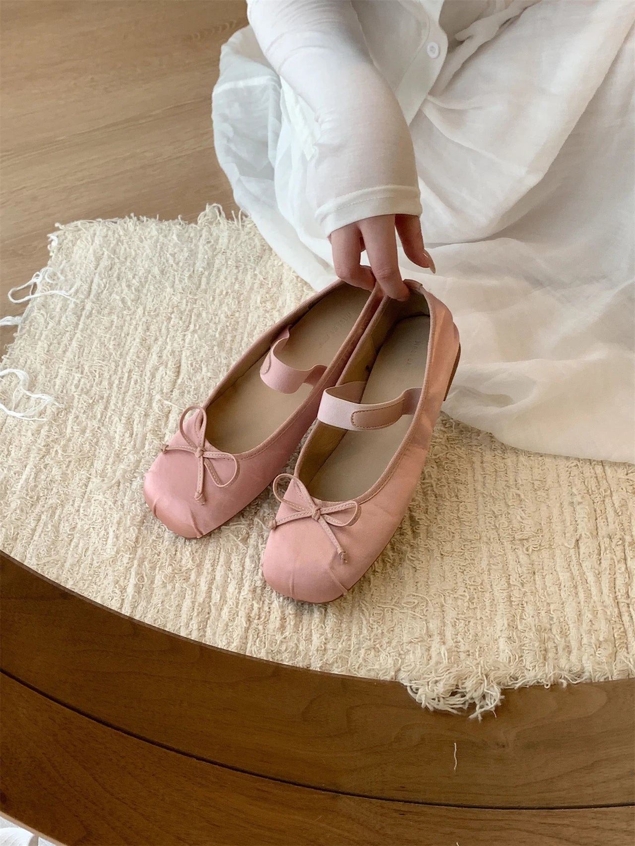 LBSFY  -    Women Flat Shoes Fashion Square Toe Shallow Slip On Ladies Ballerinas Flat Heel Casual Ballet Shoes Mujer
