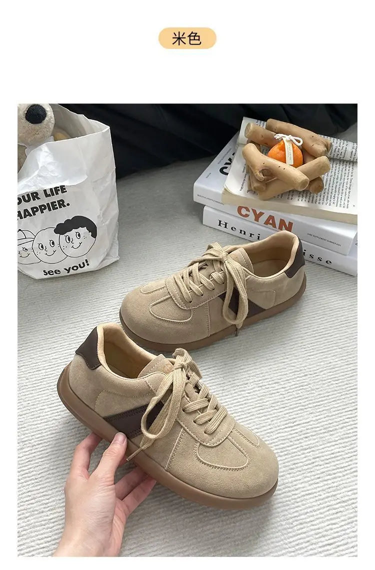 LBSFY  -  Women Sports Shoes Spring Summer 2025 Flats Casual Sneakers Femme Vintage Harajuku Footwear Korean Fashion Vulcanize
