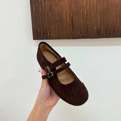 LBSFY -Flat Shoes for Women Fashionable Casual Fashionable Comfortable Zapatillas De Mujer Ballerina Soft Moccasin Mary Janes Shoes