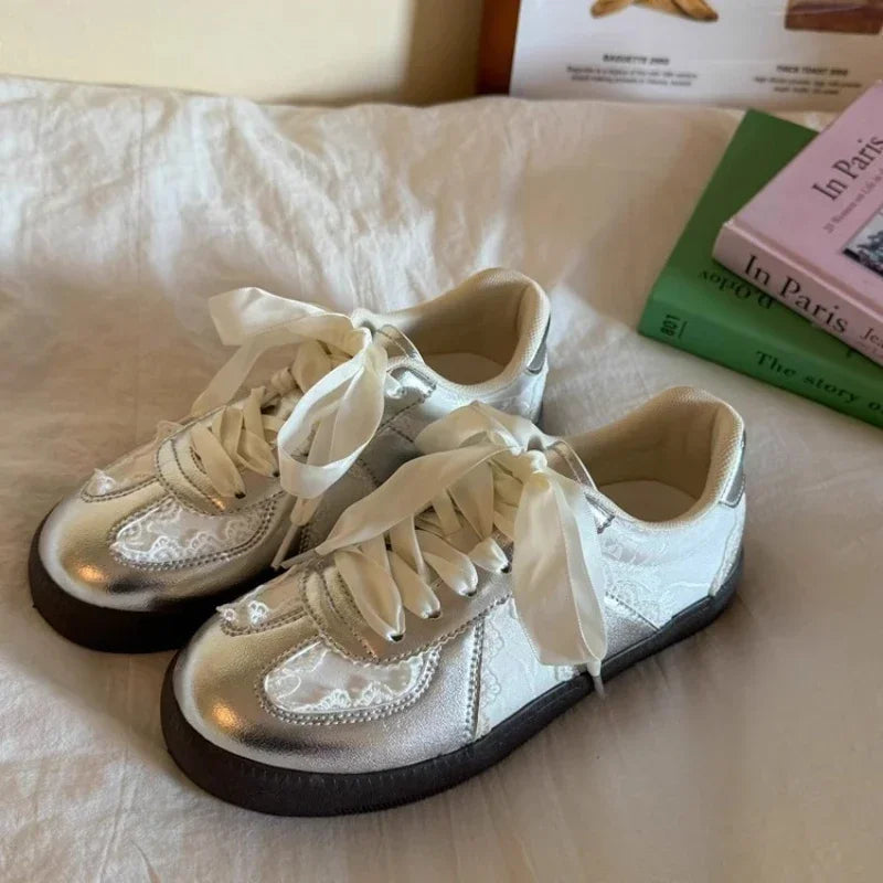 LBSFY -Retro Versatile Women Shoe Fashion Temperament Womens Casual Shoes Comfort Light Womens Flat Shoes Anti Slip Simple Single Shoes