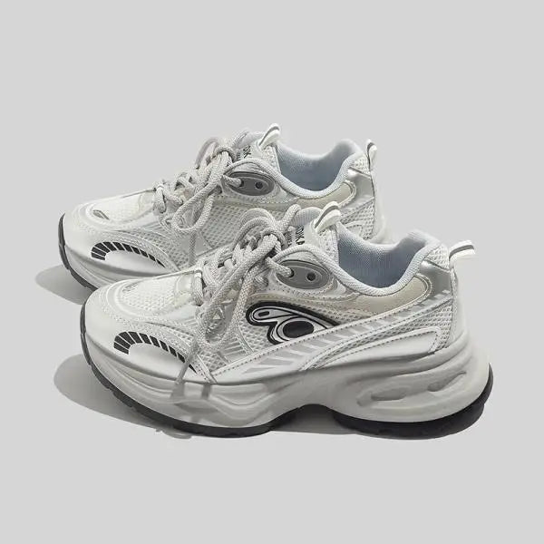 LBSFY  -  Small White Shoes 2024 Fashion Women's Round Toe All-Match Slip On Sneakers Mixed Colors Clogs Platform Modis Sports Casual Summ