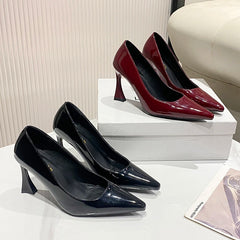 LBSFY -New Style Women's Fashion Leopard Ladies Slip on Women's High Heels Fashion Party Pumps Women Pointed Toe Super High Shoes Women
