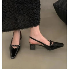 LBSFY -New Style Luxury Women's Heel Party for Women Purple Color Shoes Rhinestone Design Wedding Heels Plus Size Zapatos Mujer